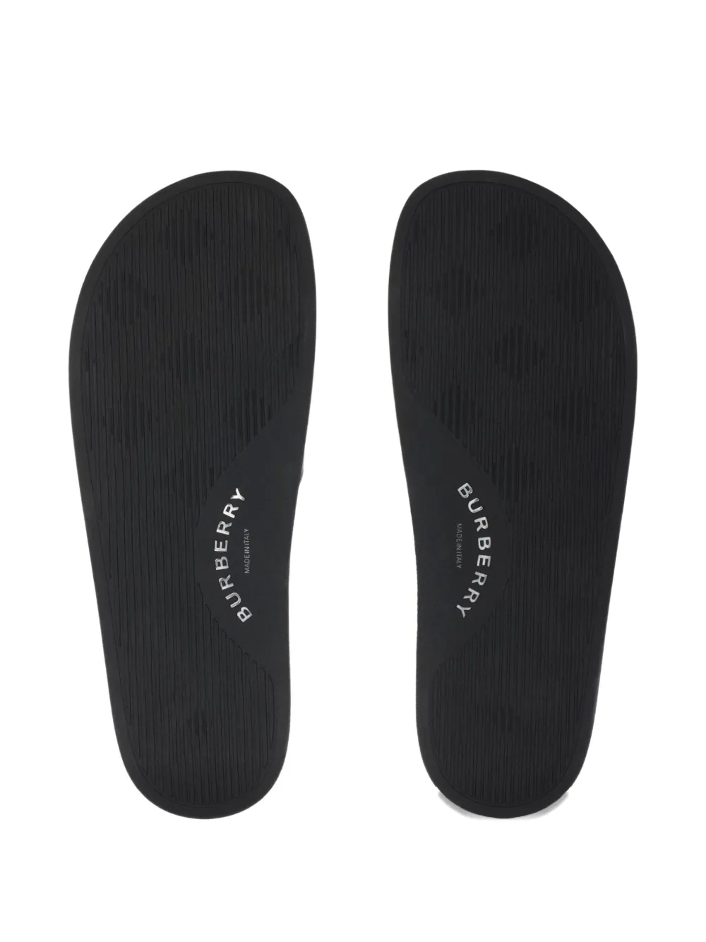 Burberry check print slides Blue