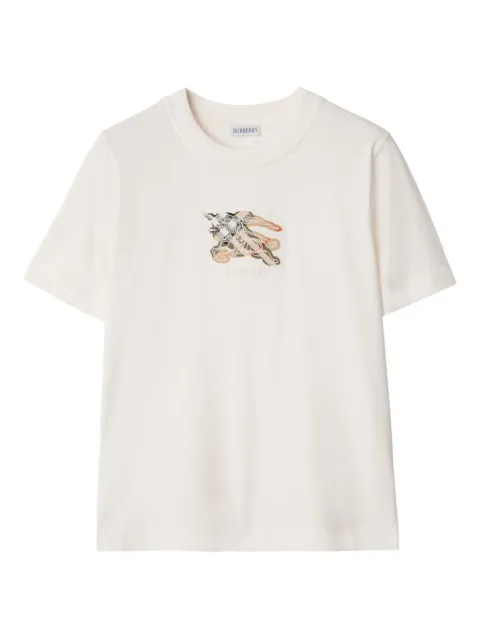 Burberry knight check cotton T-shirt