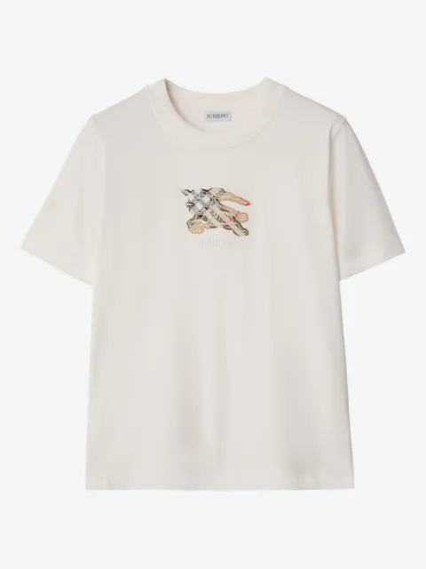 Burberry knight check cotton T-shirt