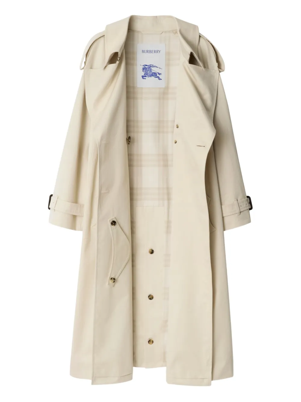 Burberry belted double-breasted trench coat Beige