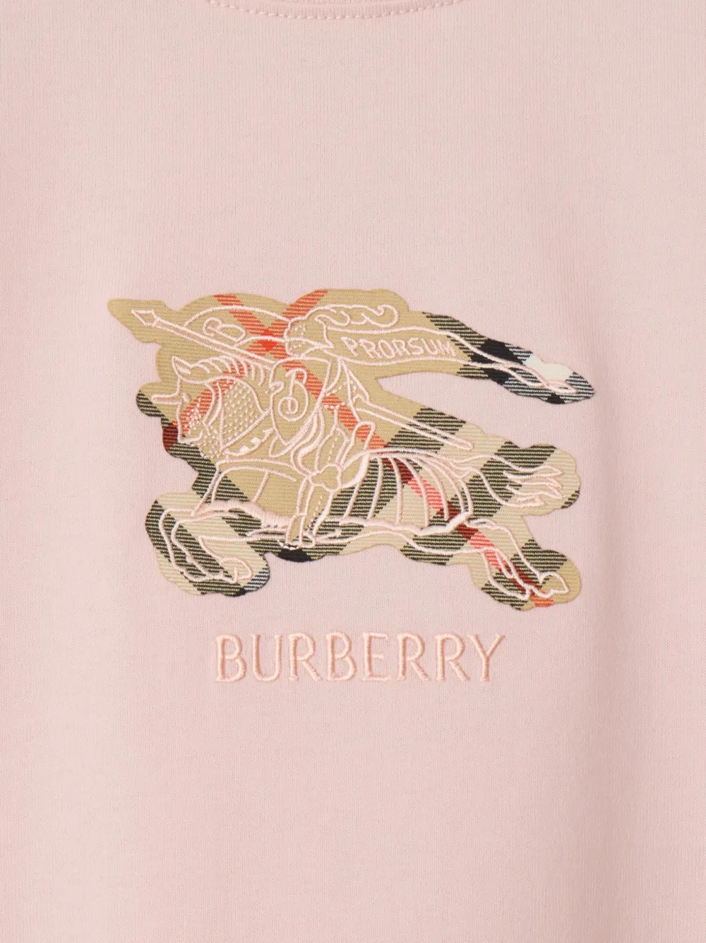 Burberry Geruit T-shirt Roze