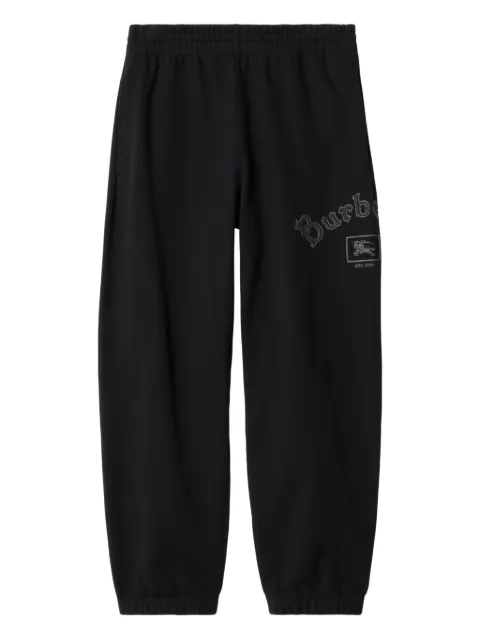 Burberry Equestrian Knight-embroidered track pants