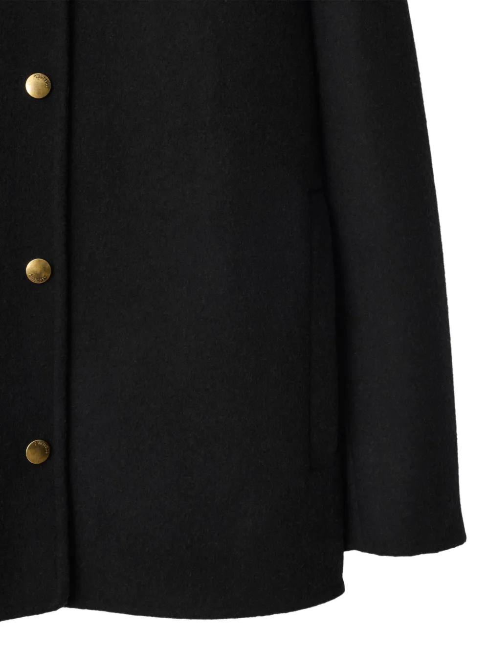 Burberry Wool Overshirt Zwart