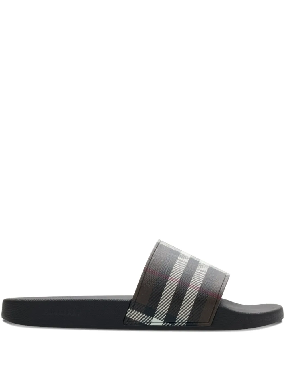 Burberry check-print slides Brown
