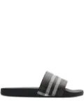 Burberry check-print slides - Brown