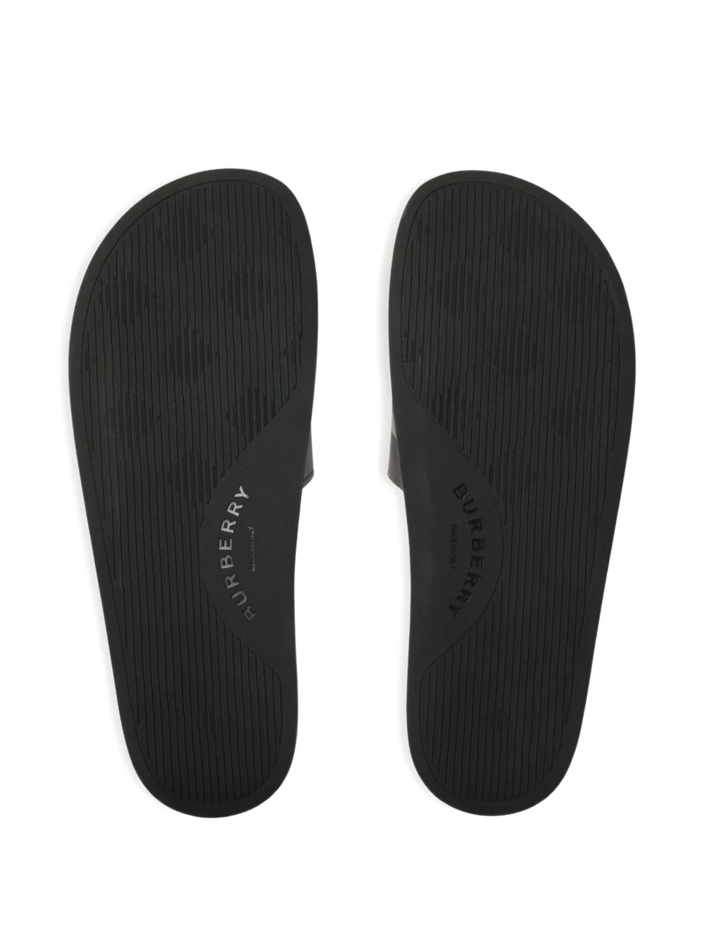 Burberry check-print slides Brown