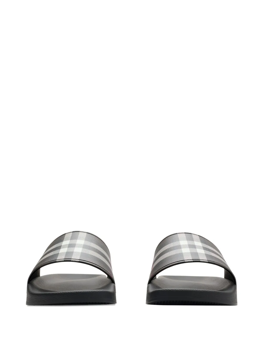 Burberry check-print slides Brown