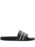 Burberry check-print flat slides - Brown