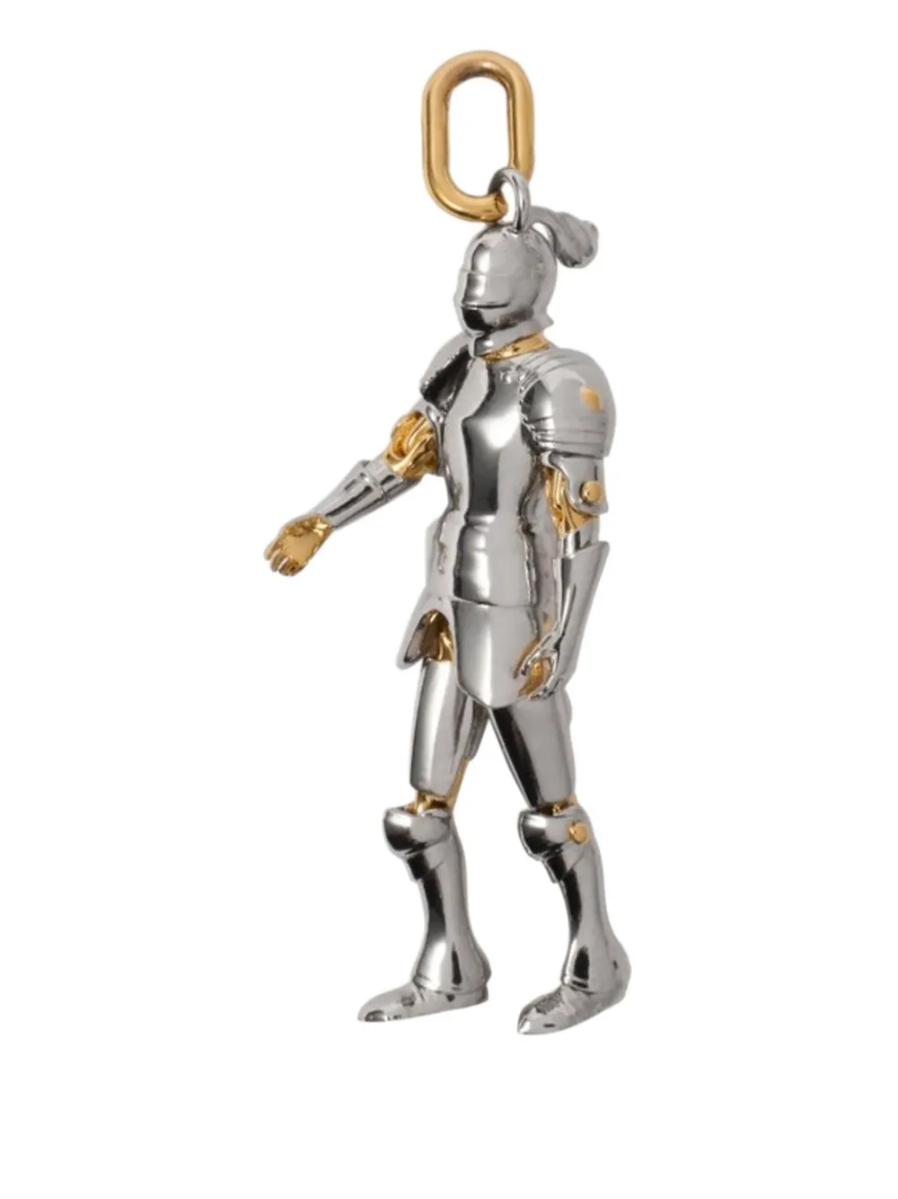 Burberry equestrian-knight charm Zilver