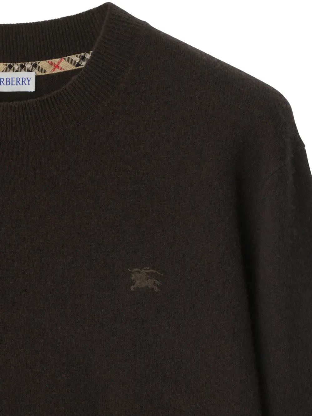 Burberry embroidered cashmere-blend sweater Bruin