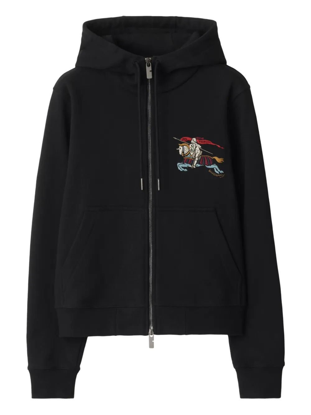 Burberry Kapuzenjacke mit Ritteremblem - Schwarz