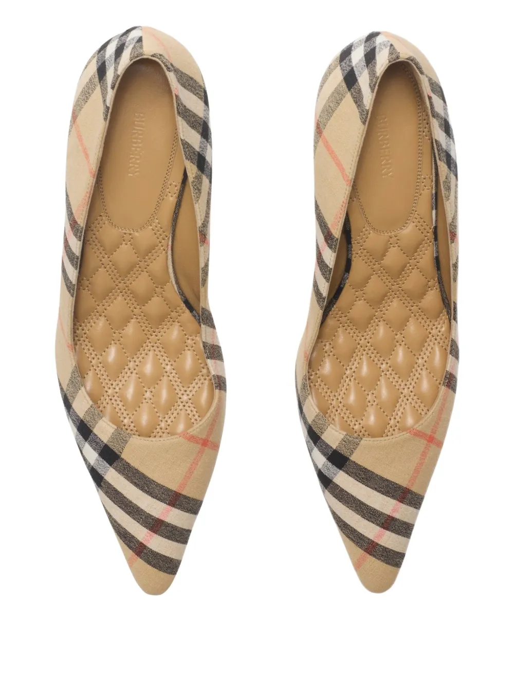 Burberry 55mm Check Dame pumps Neutrals