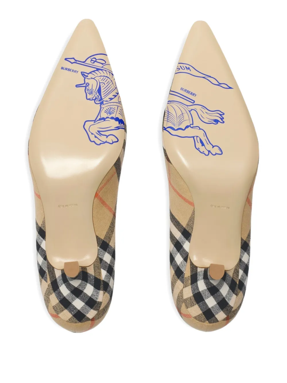 Burberry 55mm Check Dame pumps Neutrals