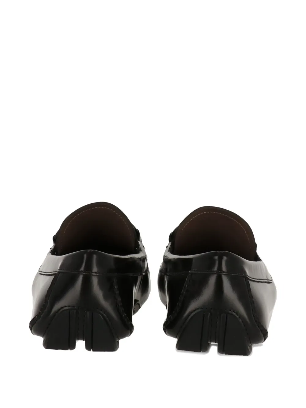 Ferragamo Gancini-detail loafers Black