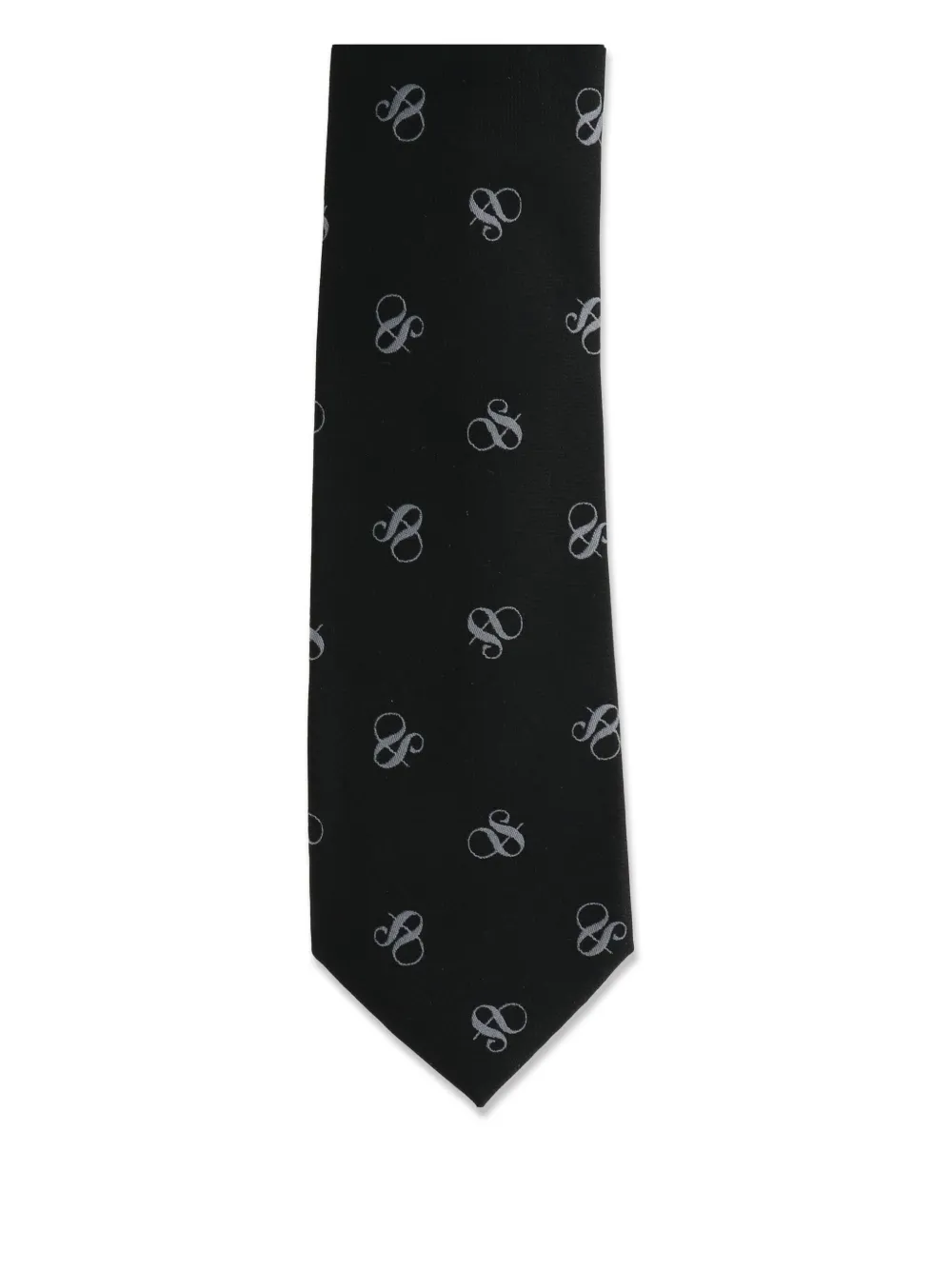 Scotch & Soda Stropdas met logoprint Zwart