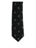 Scotch & Soda logo-print tie - Black