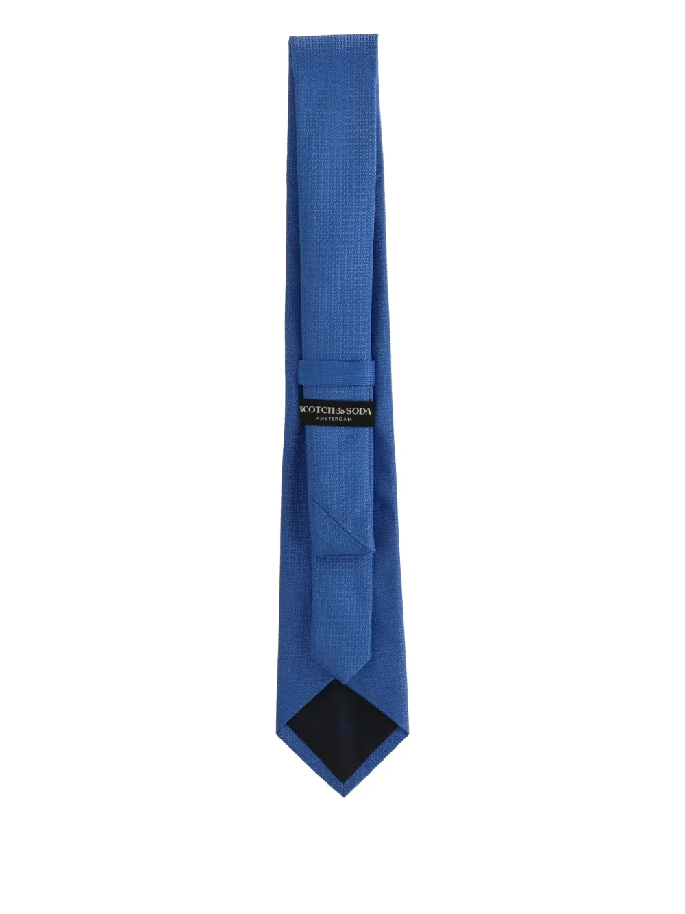 Scotch & Soda textured tie Blauw