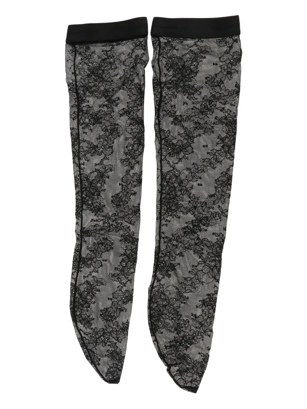 Gianvito Rossi lace-patterned socks | Black | Image 1