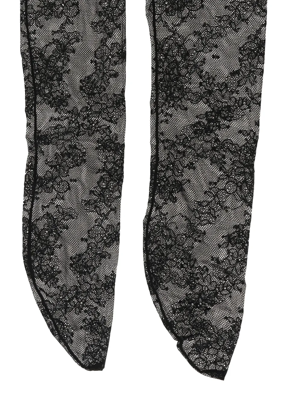 Gianvito Rossi Sokken met kanten patroon Zwart