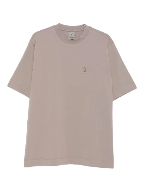 Rhun playera de algodón con logo bordado