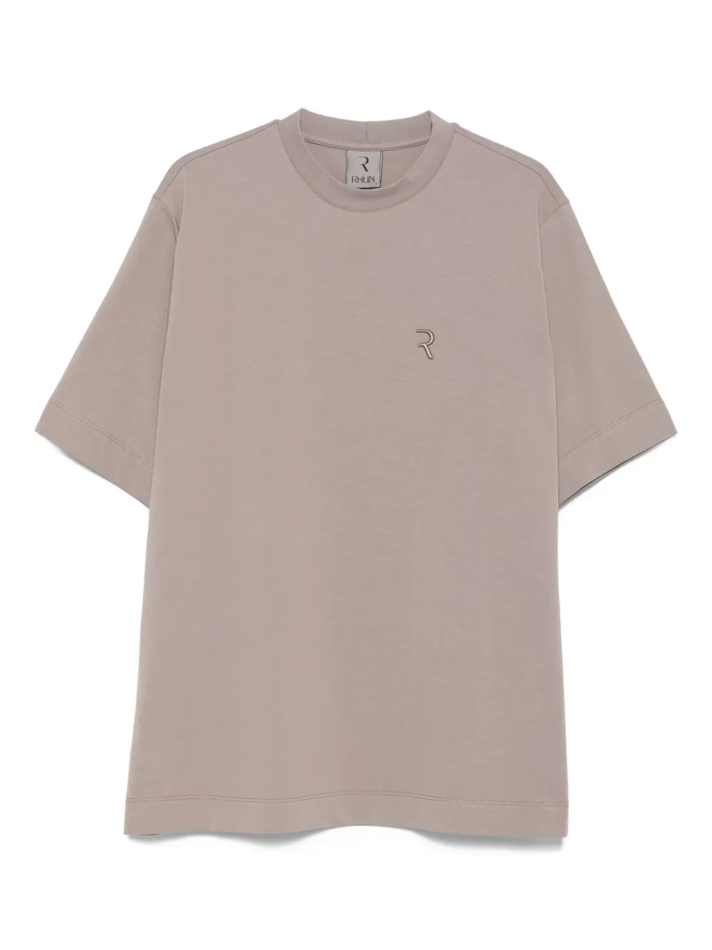 logo-embroidered cotton T-shirt