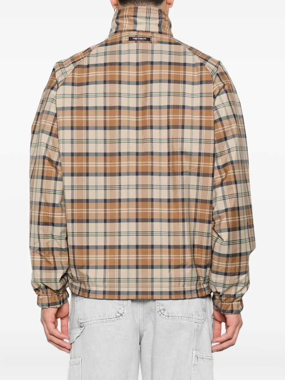 Carhartt WIP checked zip-up jacket Beige
