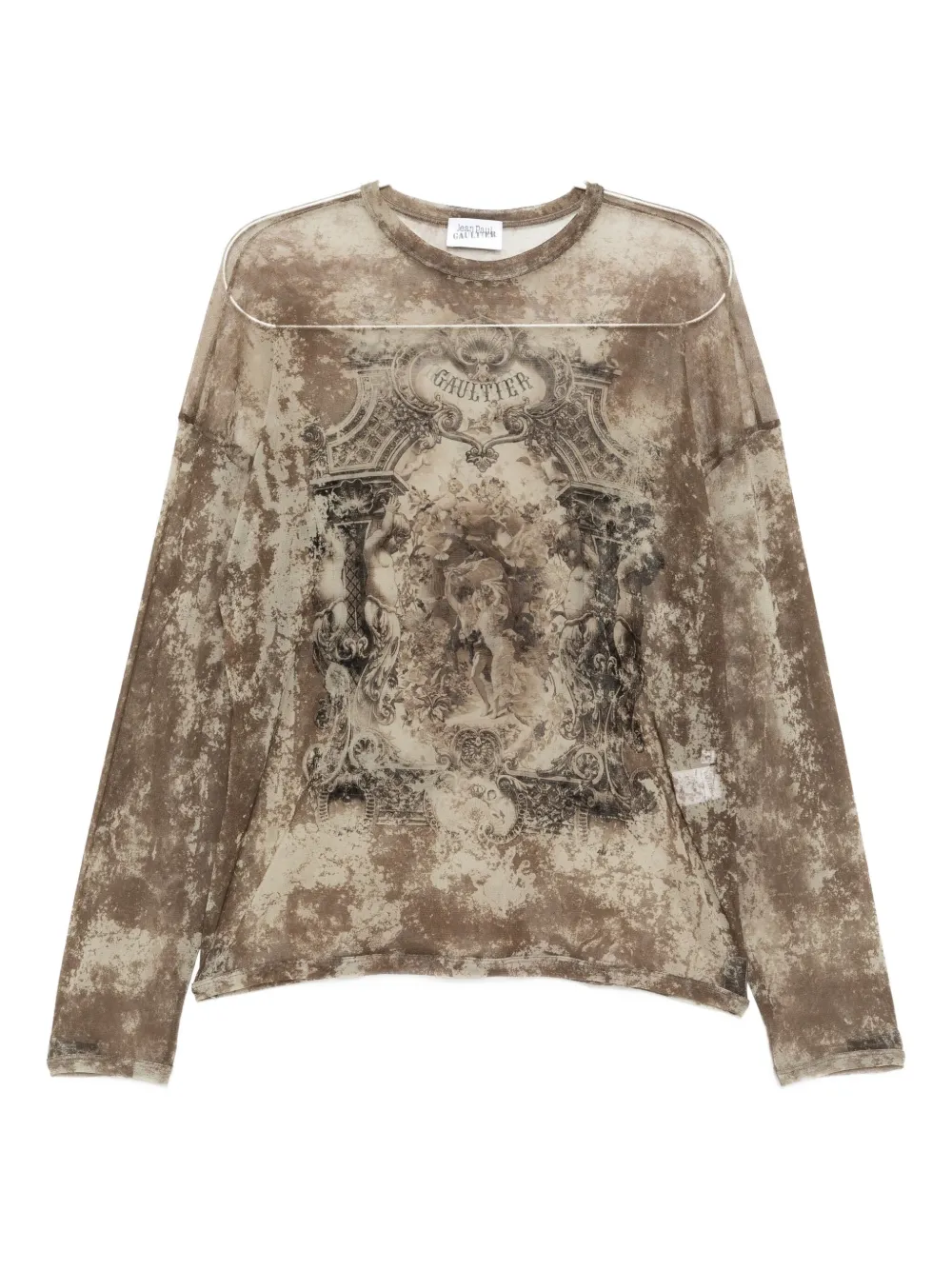 Jean Paul Gaultier Médaillon Top In Brown