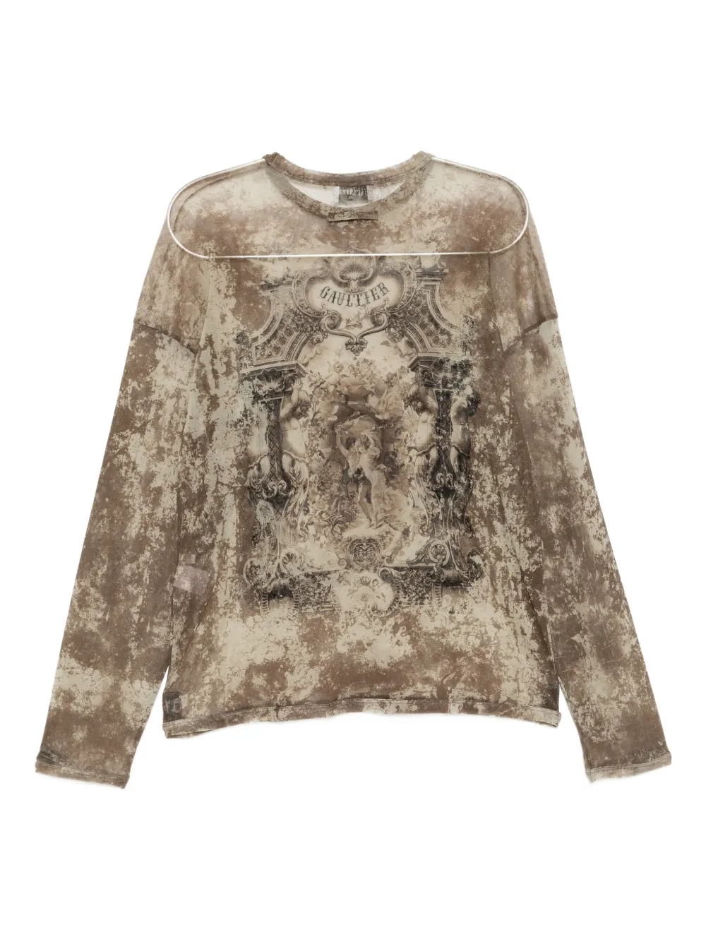 Jean Paul Gaultier Médaillon Top In Brown
