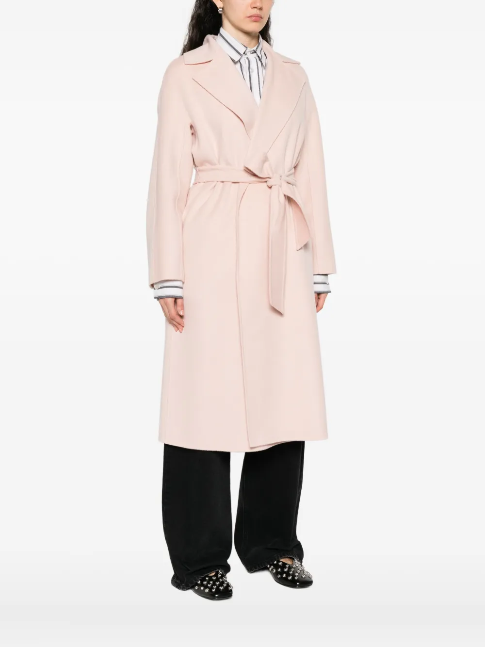 Max Mara Jas met ceintuur Roze