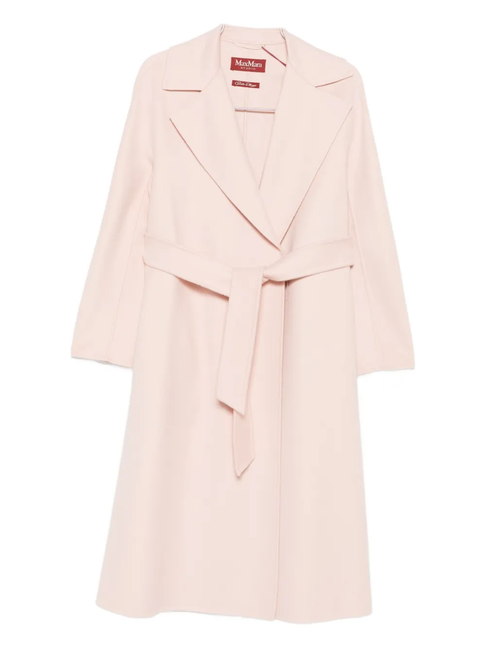 Max Mara belted single-breasted coat - ピンク Max Mara belted single-breasted coat - ピンク