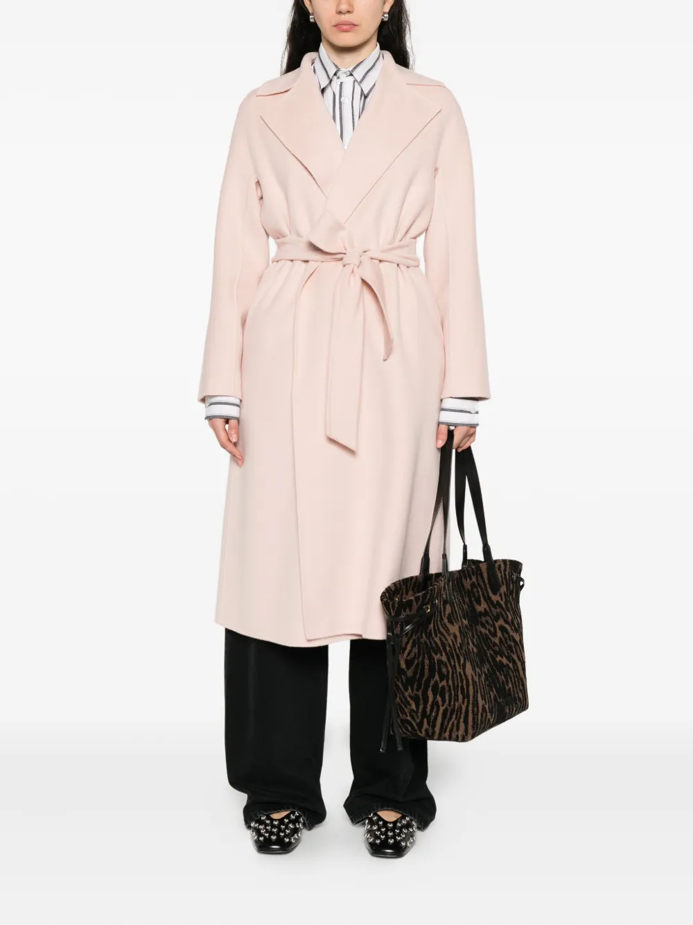 Max Mara Jas met ceintuur Roze