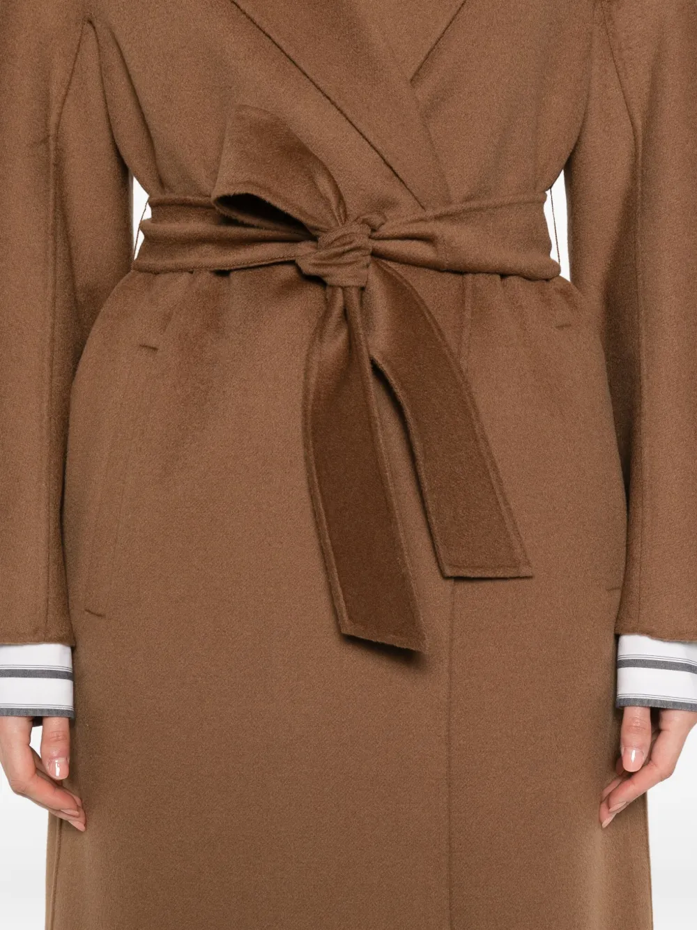 Max Mara Jas met ceintuur Bruin