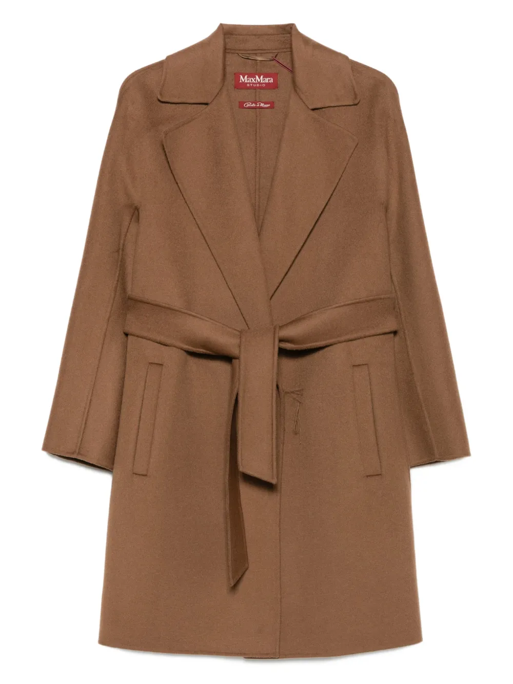Max Mara Jas met ceintuur Bruin