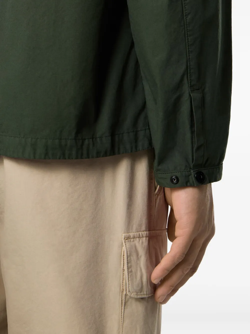 Stone Island Jack met Compass-logopatch Groen