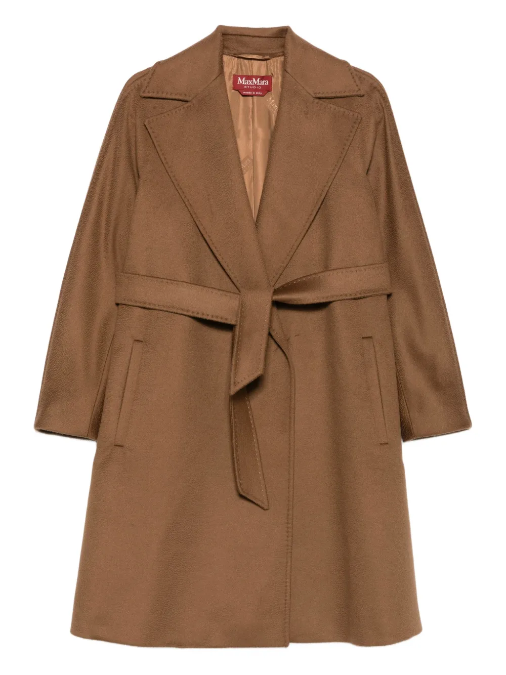 Max Mara Jas met enkele rij knopen Bruin