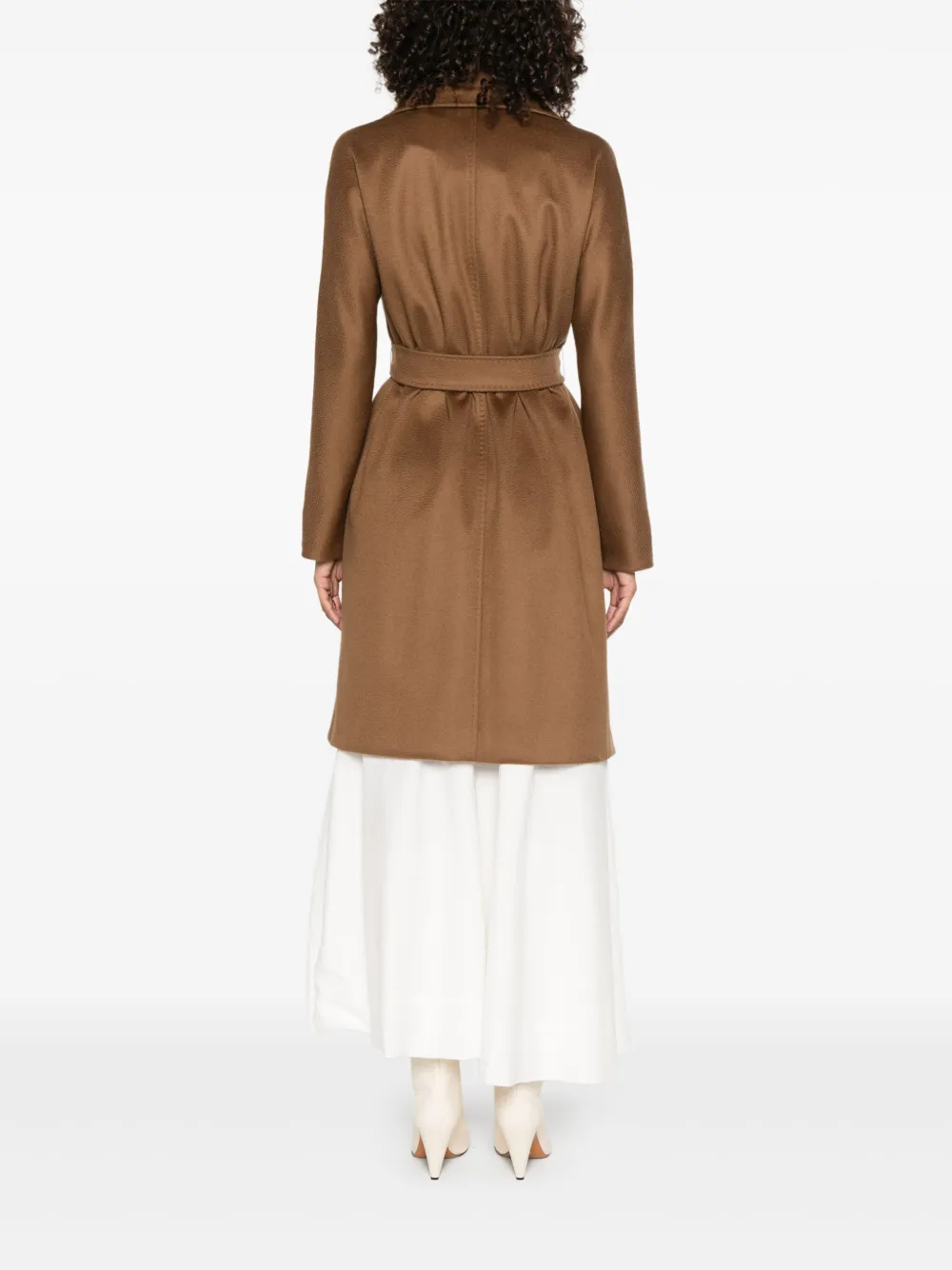 Max Mara Jas met enkele rij knopen Bruin