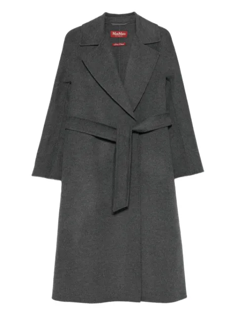 Max Mara notched-collar belted coat