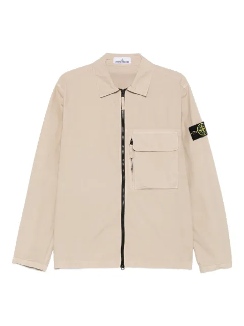 Stone Island zip-front patch-pocket jacket