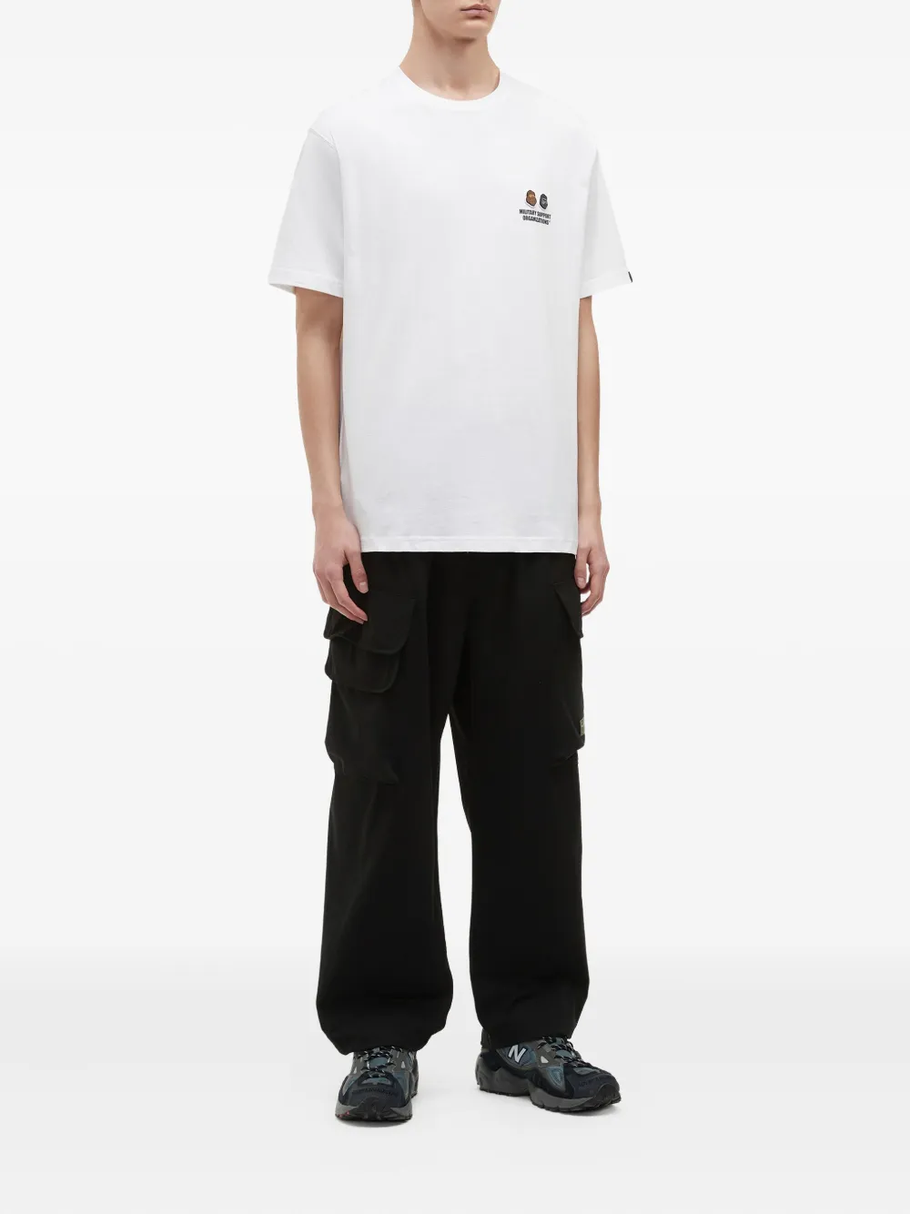 FINGERCROXX embroidered-logo crew-neck T-shirt | T-Shirts | Image 2