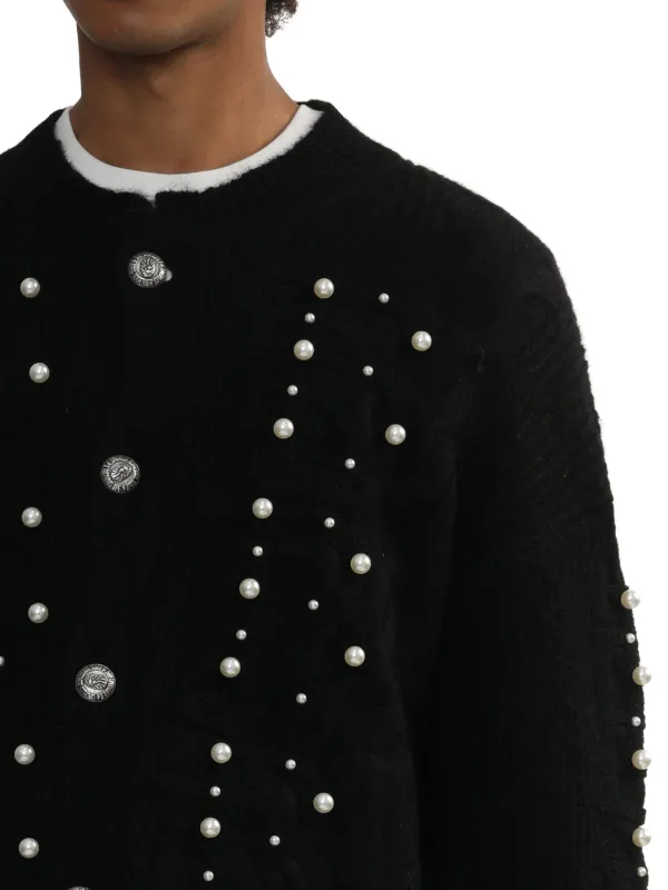 A BATHING APE® ケーブルニット カーディガン | ブラック | FARFETCH JP