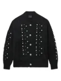 BAPE BLACK *A BATHING APE® embellished cable-knit cardigan