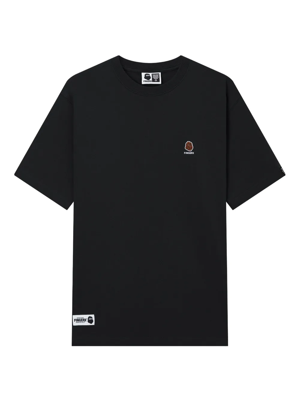 FINGERCROXX embroidered-logo T-shirt | Black | Image 1