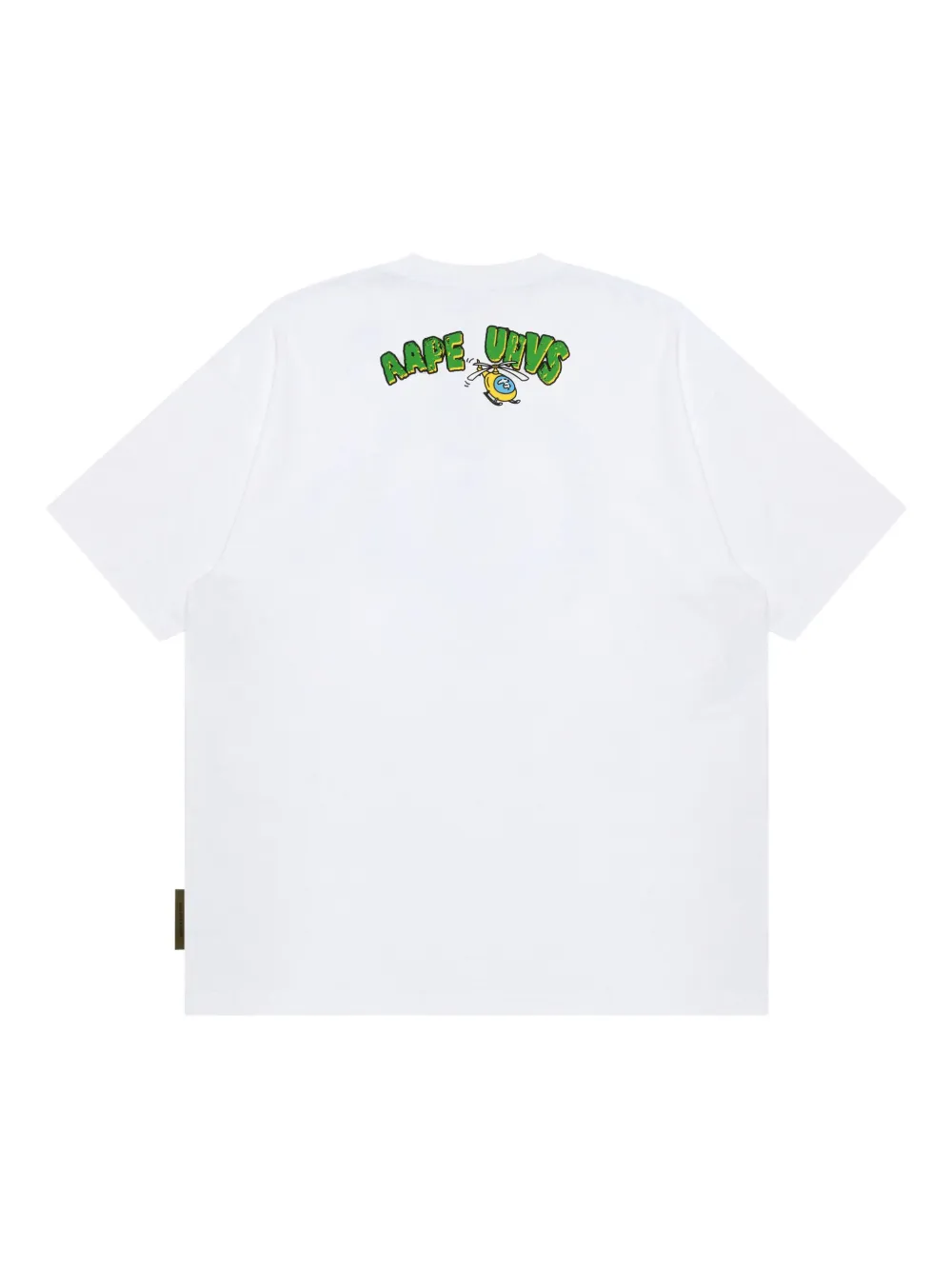 AAPE BY *A BATHING APE T-shirt met logoprint - Wit