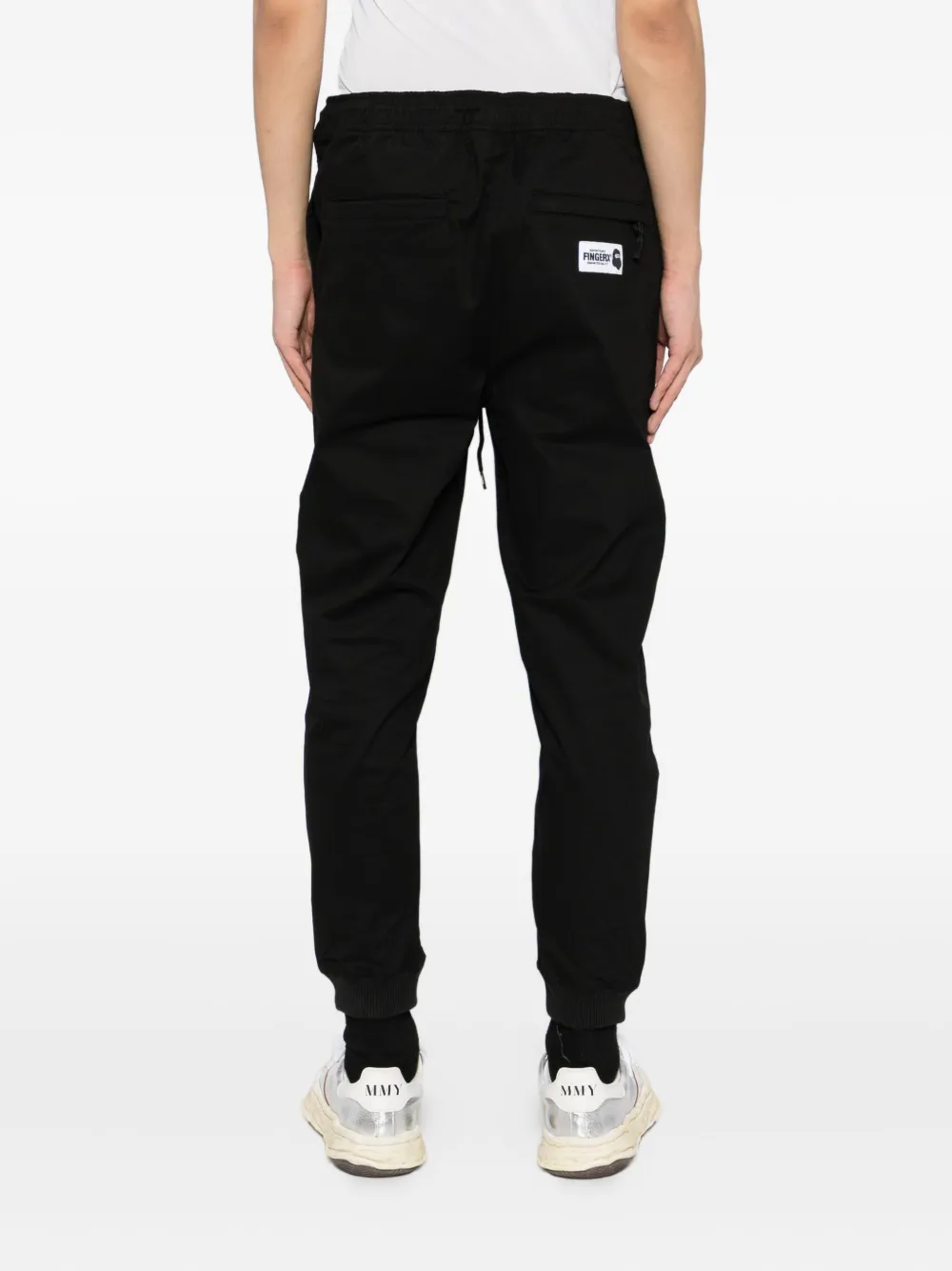 FINGERCROXX Broek met geborduurd logo Zwart