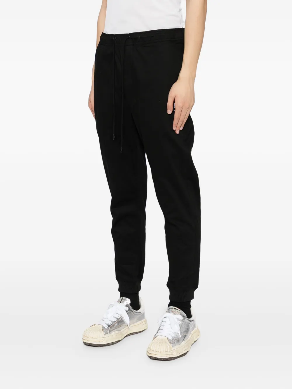 FINGERCROXX Broek met geborduurd logo Zwart