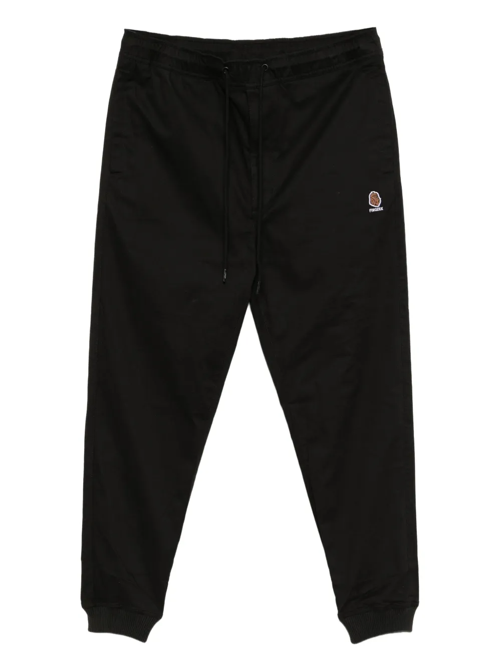 FINGERCROXX embroidered-logo trousers | Black | Image 1