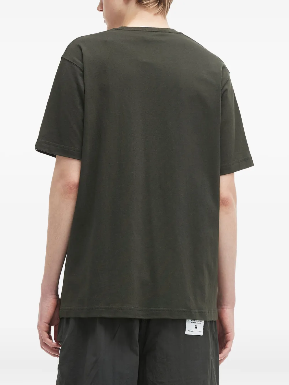 Fingercroxx Logo-graphic Crew-neck T-shirt In Green