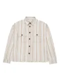 Honor The Gift stripe woven button-up shirt - White