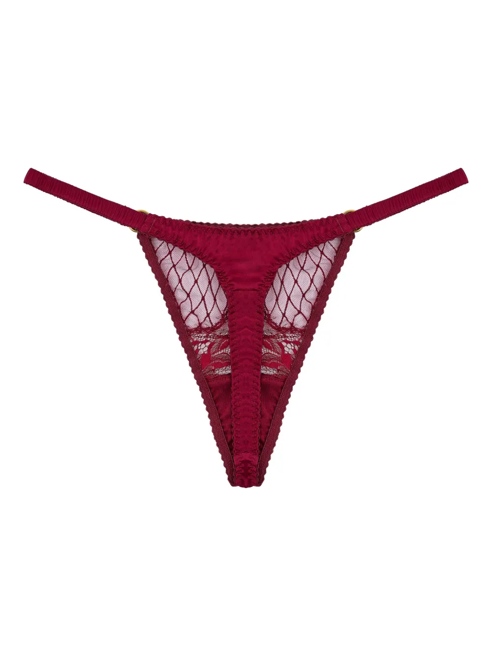 Fleur Of England レースパネル シルクソング - レッド Fleur Of England レースパネル シルクソング - レッド
