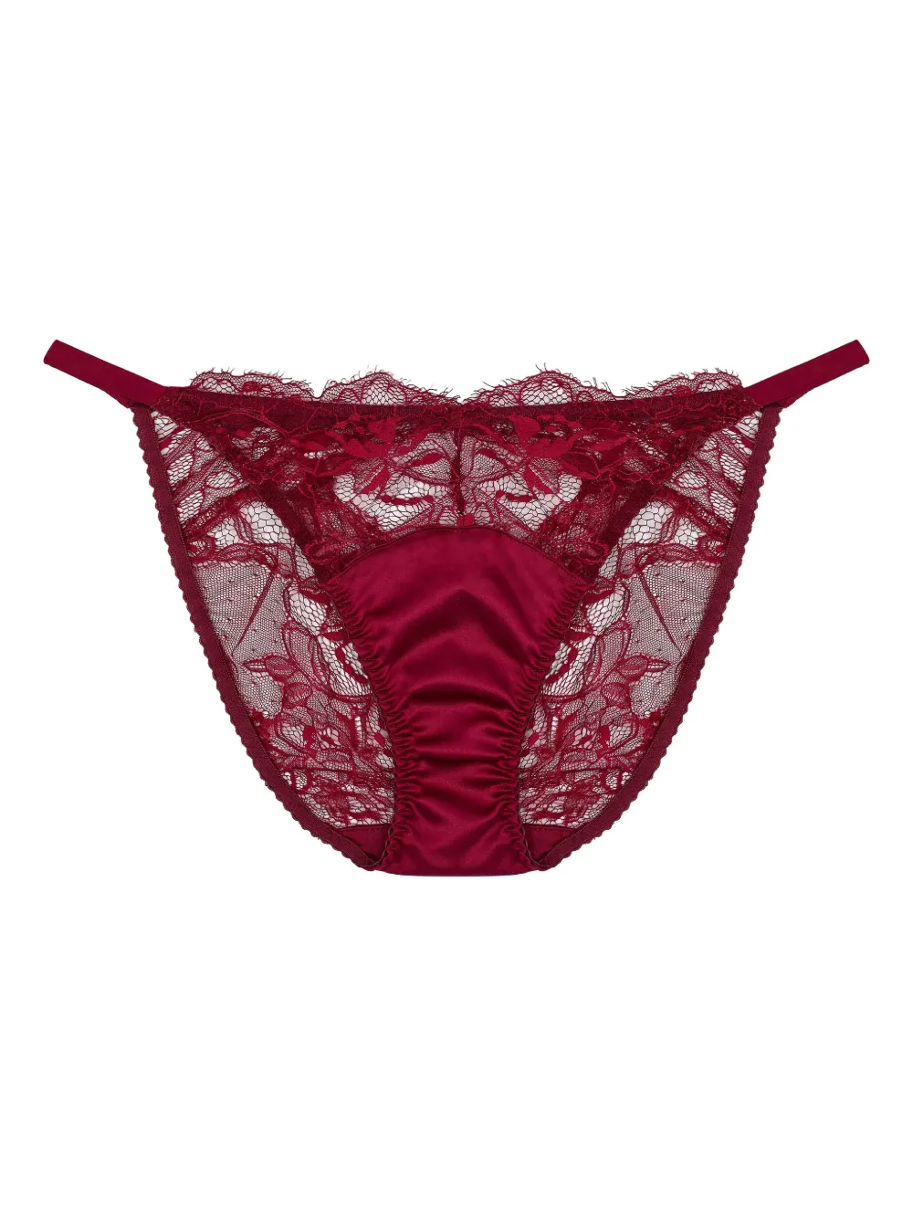 Fleur Of England Slip met afwerking van kant - Rood